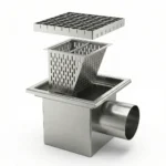 Трап каналізаційний нержавіючий з горизонтальним зливом - Зображення 2