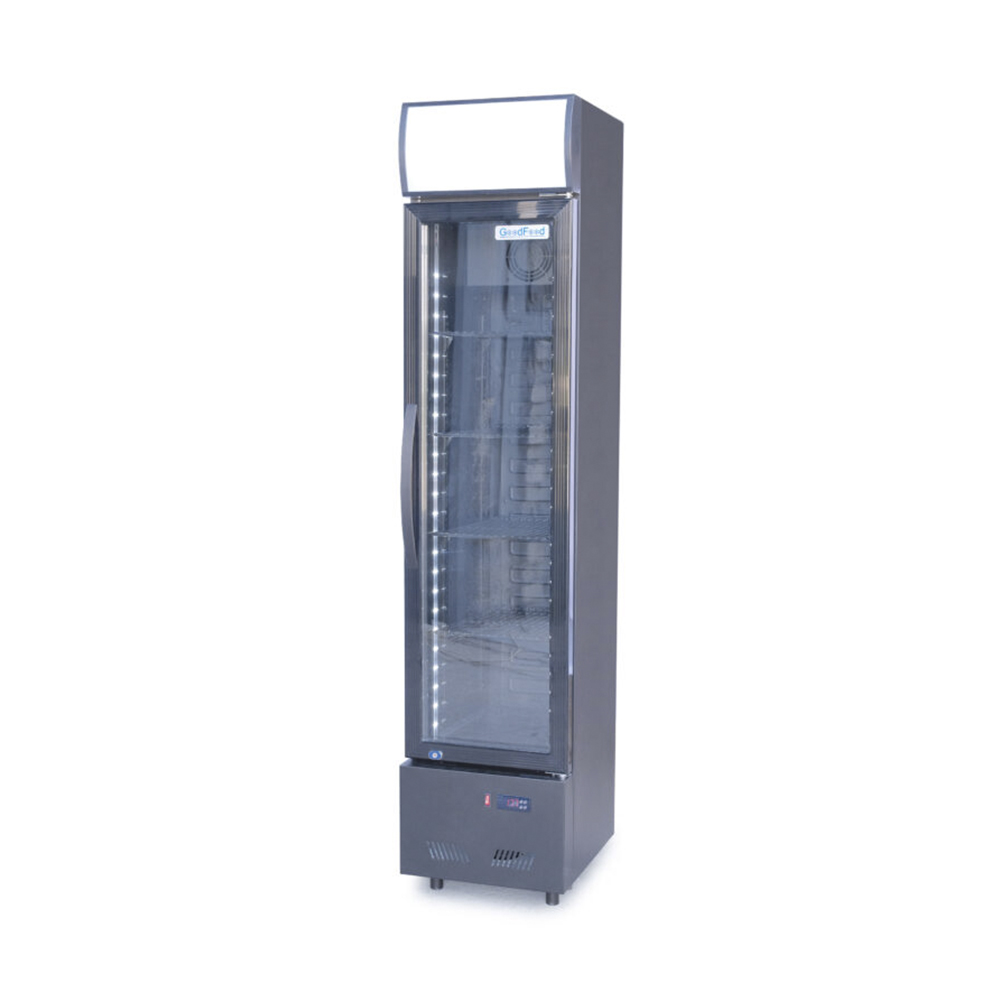 Шафа холодильна для напоїв GoodFood BC160BB2LED 390x465x(H)1775 мм чорна-чорна
