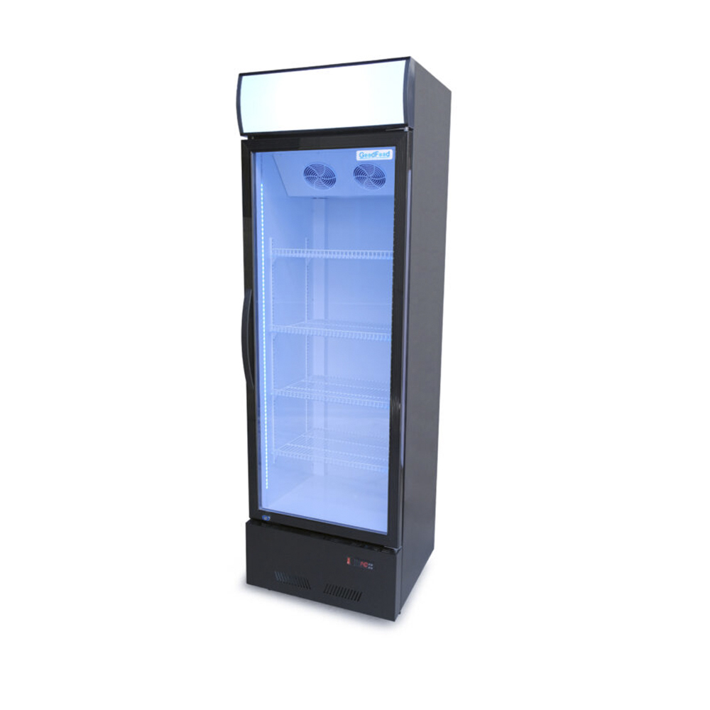 Шафа холодильна для напоїв GoodFood BC360BW2LEDCOL 600x572x(H)1915 мм чорна-біла