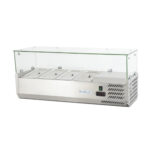 Вітрина холодильна для топінгу GoodFood GF-VRX1200/380-H6C 4хGN1/3 1200х395х(H)435 мм