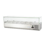 Вітрина холодильна для топінгу GoodFood GF-VRX1400/380-H6C 6хGN1/3 1400х395х(H)435 мм