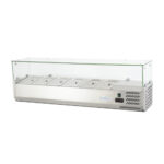 Вітрина холодильна для топінгу GoodFood GF-VRX1500/380-H6C 6хGN1/3 1500х395х(H)435 мм