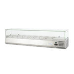 Вітрина холодильна для топінгу GoodFood GF-VRX1800/380-H6C 8хGN1/3 1800х395х(H)435 мм