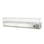 Вітрина холодильна для топінгу GoodFood GF-VRX2000/380-H6C 9хGN1/3 2000х395х(H)435 мм