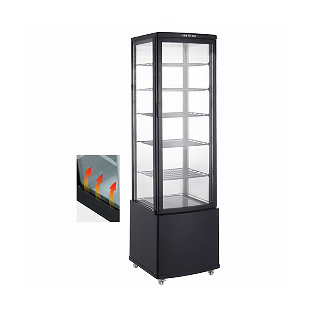 Вітрина холодильна GoodFood RT300L3 559x525x(H)2045 мм чорна