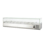 Вітрина холодильна для топінгу GoodFood GF-VRX1800/330-H6C 8хGN1/4 1800х335х(H)435 мм